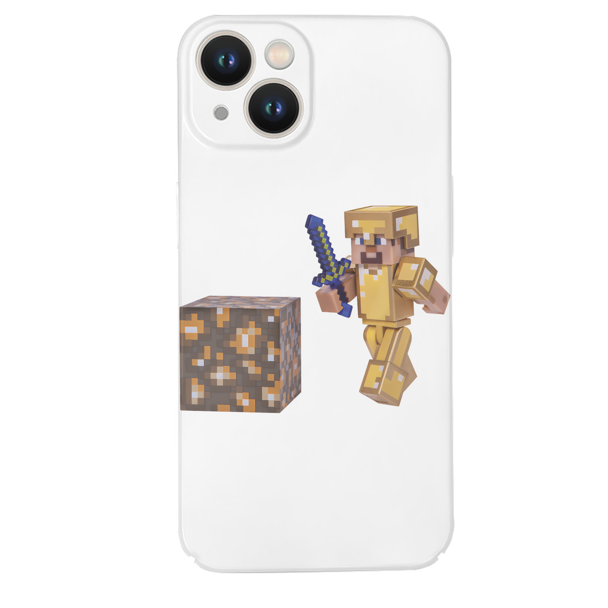 （画像用） マインクラフト ブロックの世界 Minecraft MC Block world 【iPhone 14シリーズ対応】ハードケース
